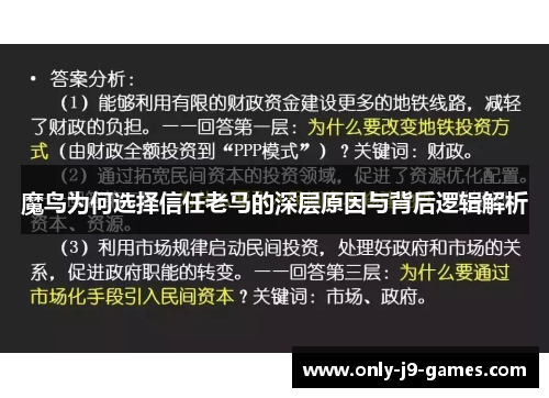 魔鸟为何选择信任老马的深层原因与背后逻辑解析 魔鸟为何选择信任老马的深层原因与背后逻辑解析